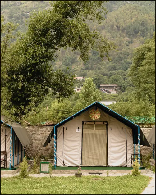 Stargaze Tents | 2 minute walk (100m from entry) in Kullu
