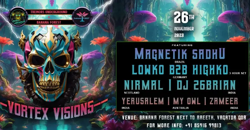 Vortex Vision - Tremors Underground | tickets