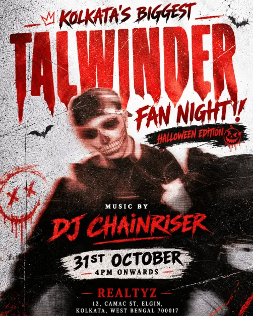 Kolkata's Biggest Halloween Talwiinder Fan Night