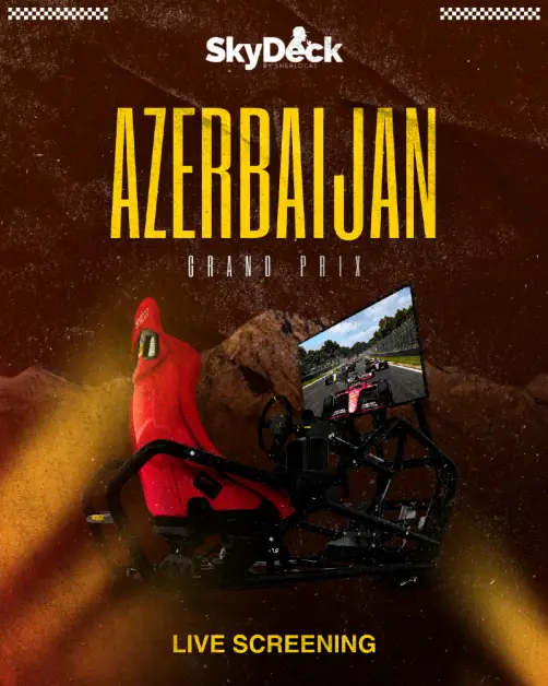 F1 LIVE: AZERBAIJAN GP SCREENING + FREE E-SIM EXPERIENCE