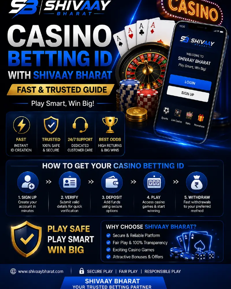 Casino Betting ID with Shivaay Bharat | Fast & Trusted Guide