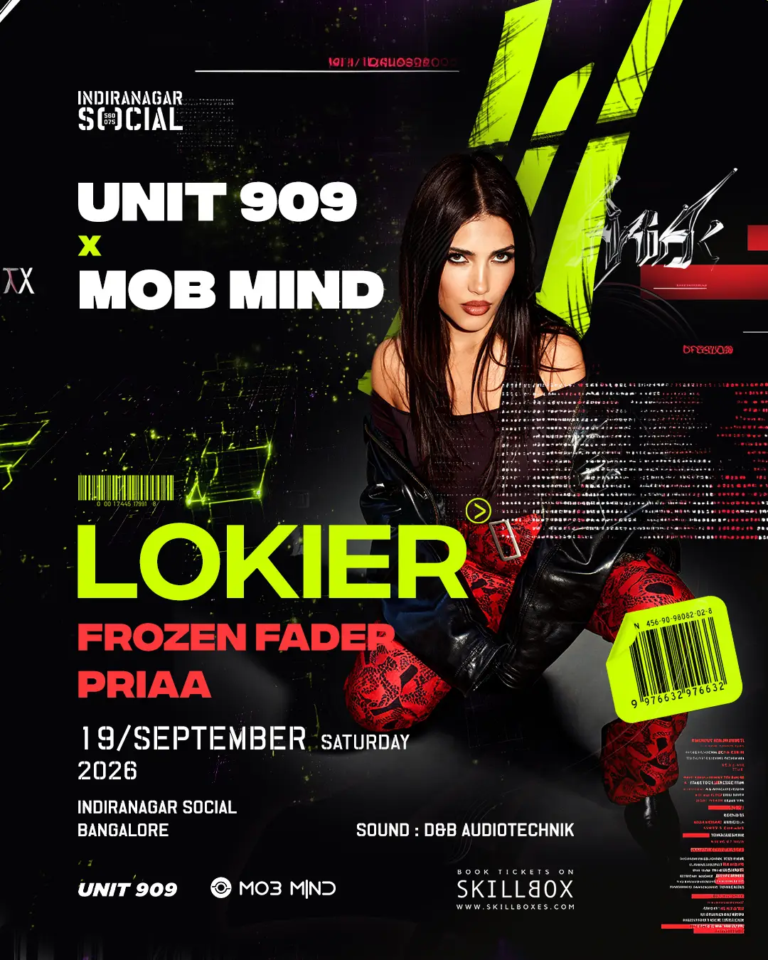 Unit 909 X Mob Mind Presents Lokier, Frozen Fader & Priaa