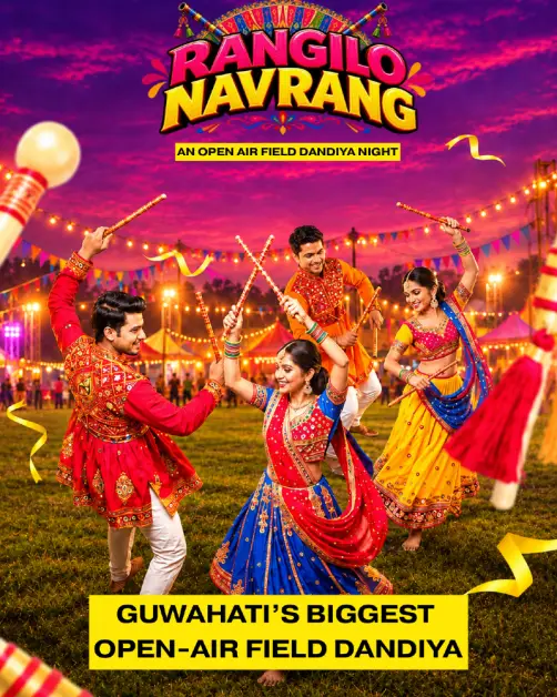 RANGILO NAVRANG — GUWAHATI’S BIGGEST OPEN-AIR FIELD DANDIYA