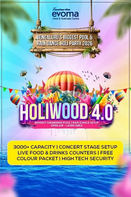 BIGGEST POOL-RAIN DANCE-OPEN AIR HOLI CELEBRATION