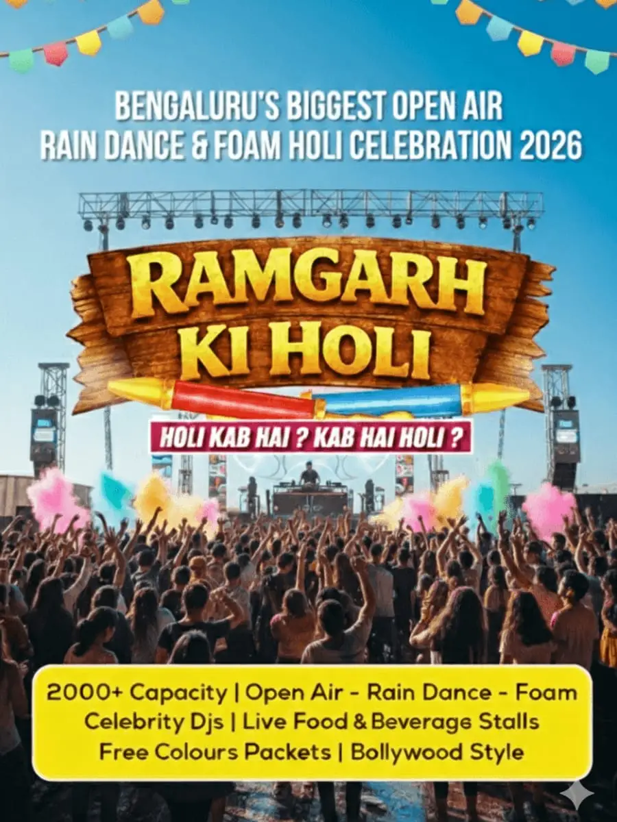 BIGGEST OPEN AIR-RAIN DANCE FOAM HOLI PARTY