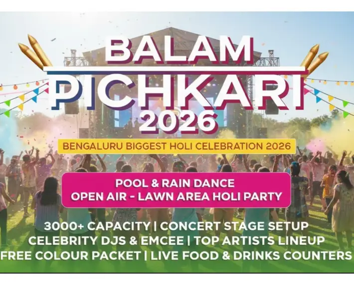 BIGGEST POOL-RAIN DANCE-OPEN AIR HOLI PARTY || BALAM PICHKARI