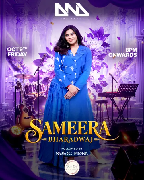 DND Ft. SAMEERA BHARADWAJ LIVE