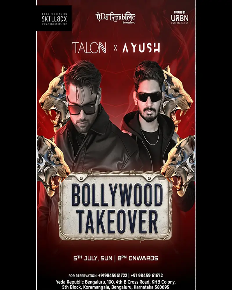 BOLLY TAKEOVER FT. TALON X AYUSH AT. YEDA REPUBLIC KORAMANGALA