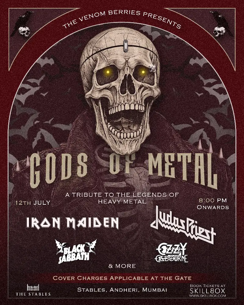 Gods of metal : A live tribute concert by The Venom Berries