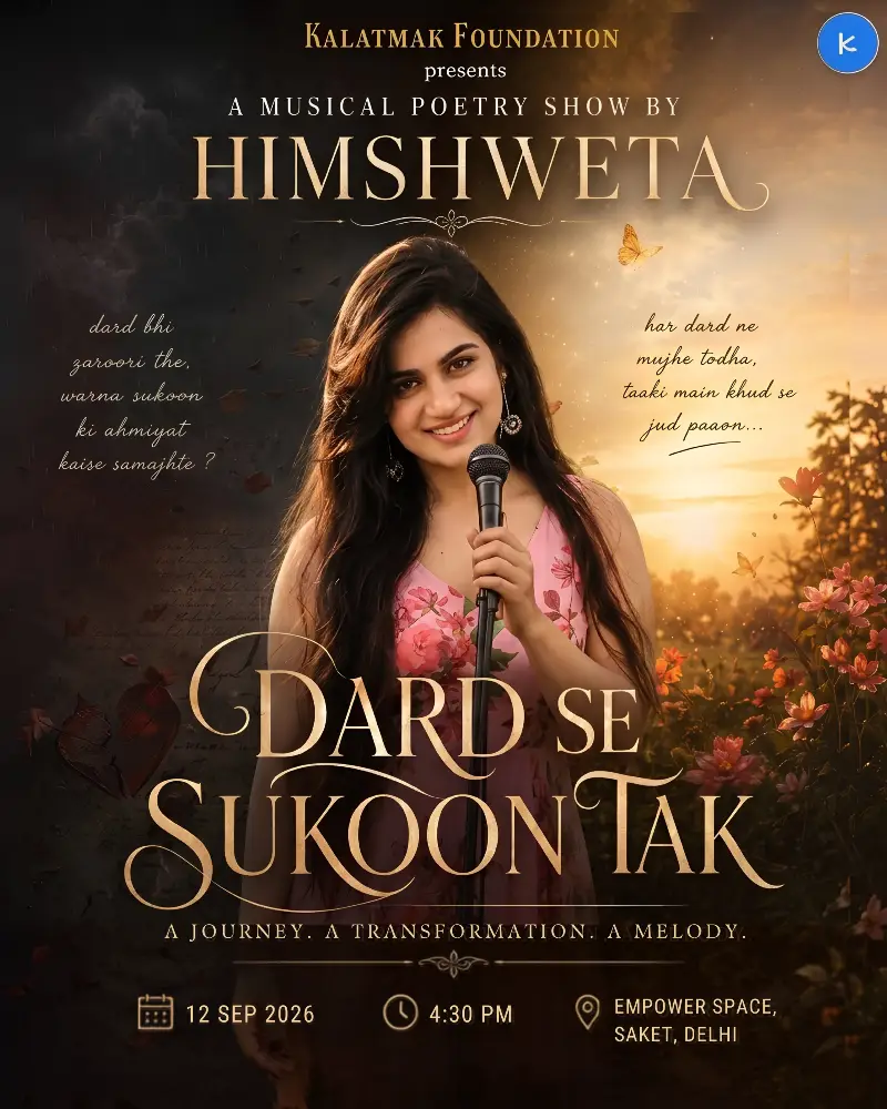 'Dard Se Sukoon Tak' - by Himshweta ( A Musical Poetry Show)