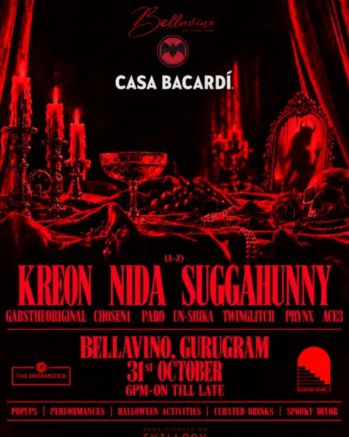 CASA BACARDI Halloween at Bellavino