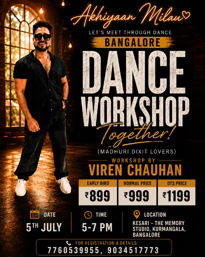 💃✨ DANCE WORKSHOP WITH VIREN CHAUHAN ✨💃