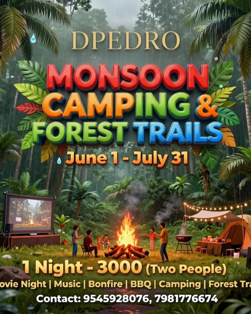 Monsoon camping and forest trails