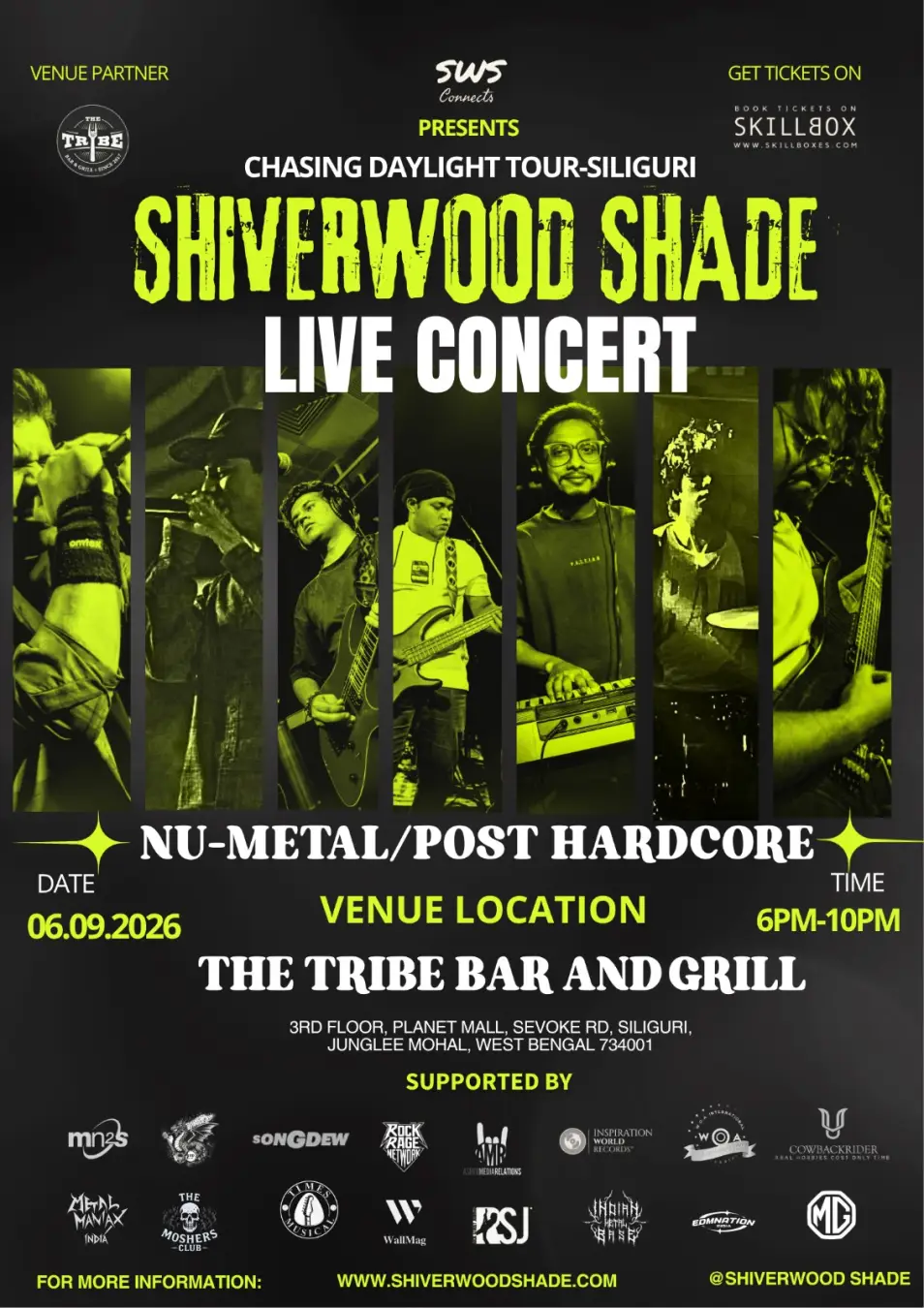 Chasing Daylight Tour-Shiverwood Shade Live Concert (Siliguri)