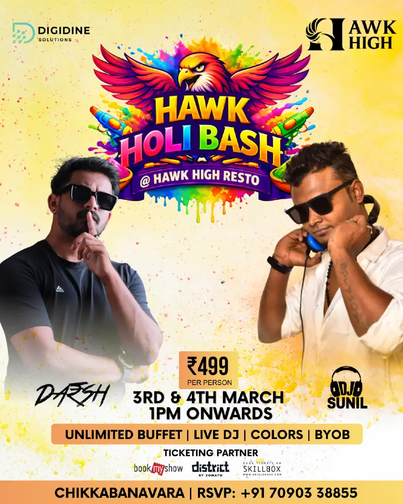 HAWK HOLI BASH – HAWK HIGH RESTO