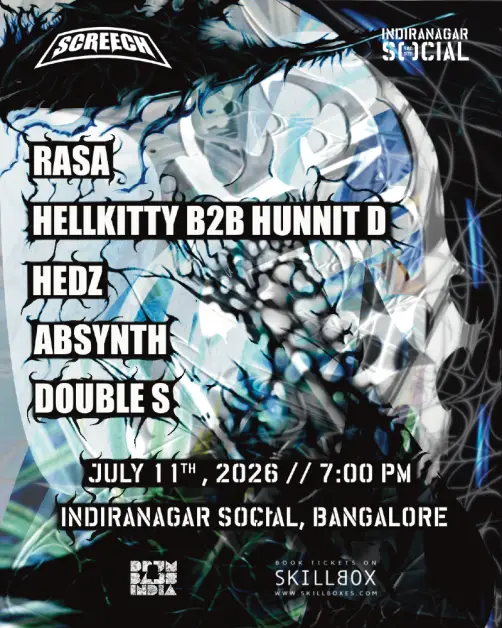 SCREECH - RASA, HELLKITTY, HUNNIT D, HEDZ, ABSYNTH & DOUBLE S event image