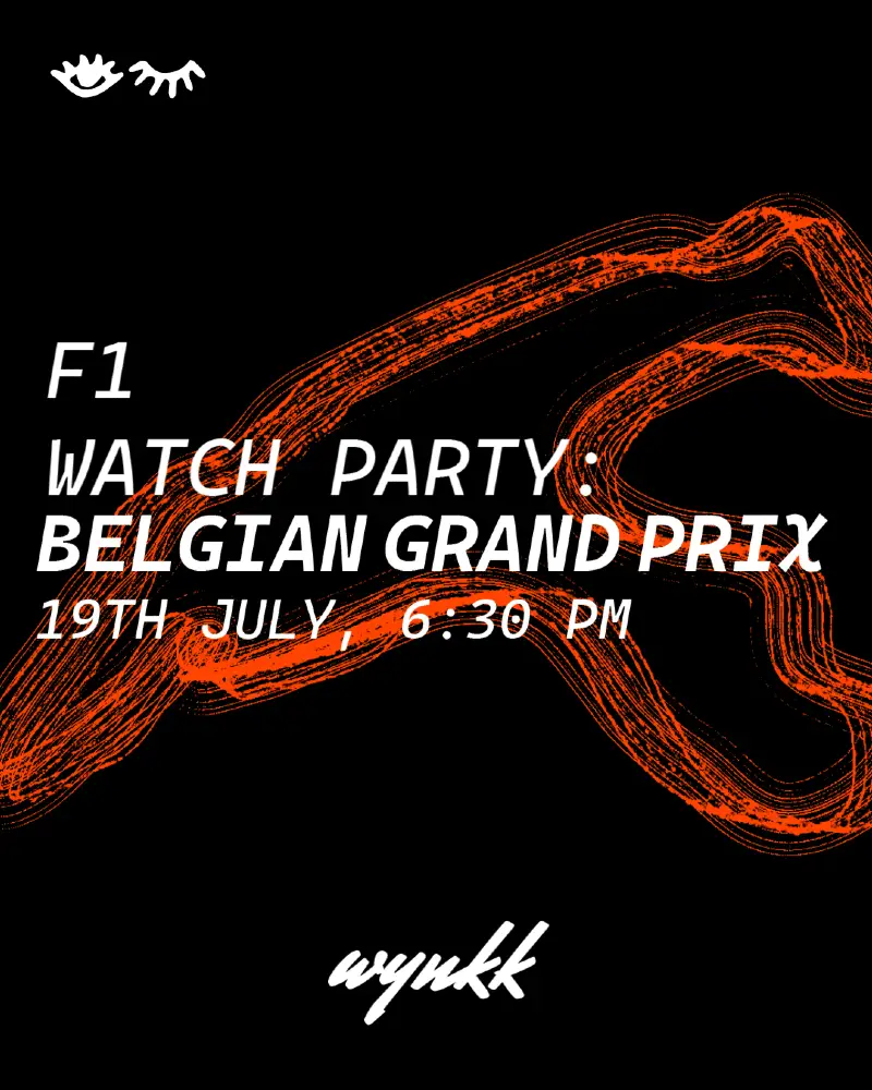 F1 LIVE SCREENING- BELGIAN GRAND PRIX