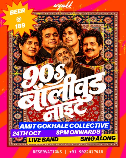 90s Bollywood Sing-Along Night LIVE