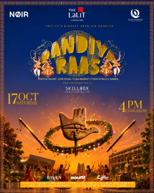 DANDIYA RAAS (CHANDIGARH"s BIGGEST OPEN AIR DANDIYA NIGHT)