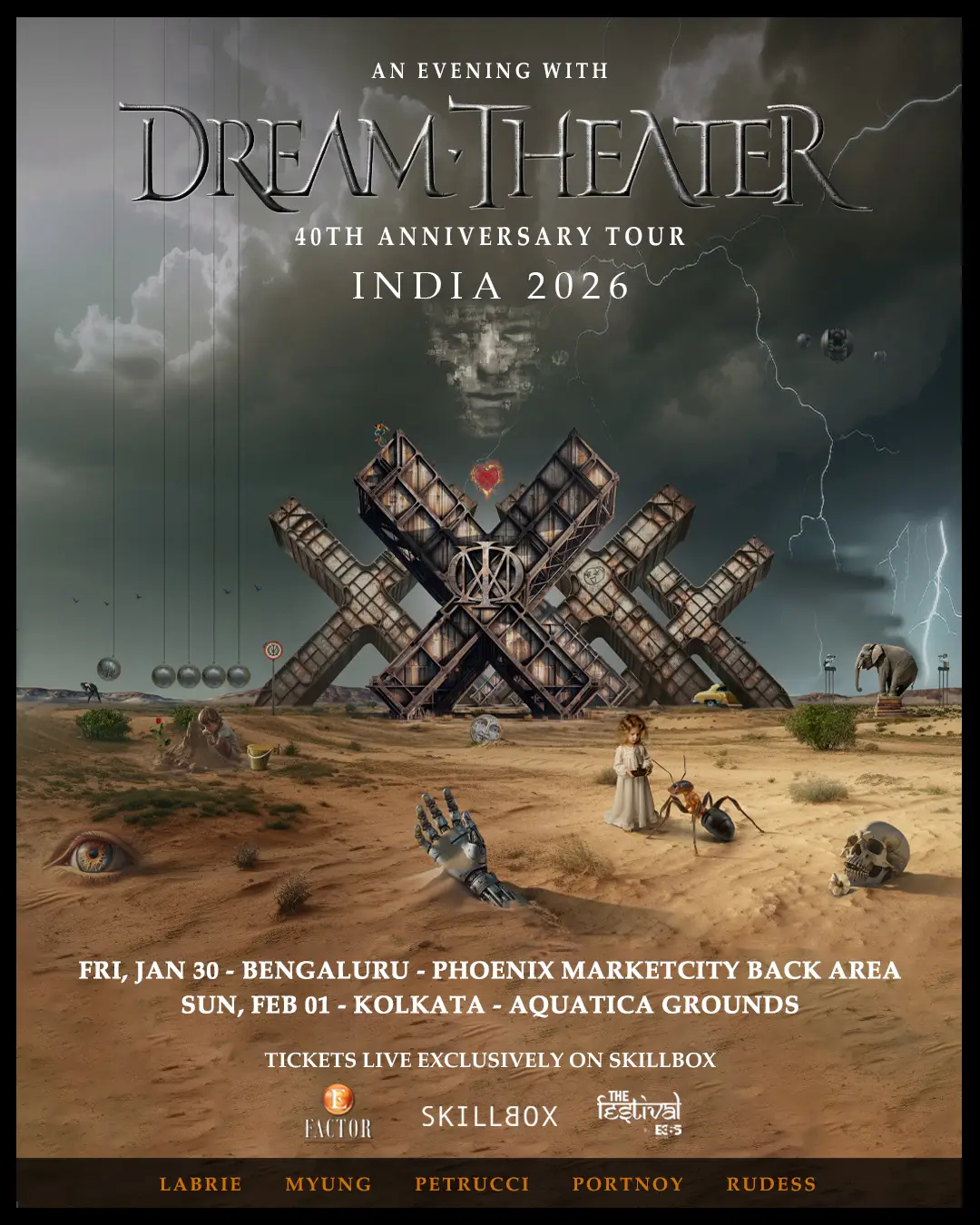 Dream Theater - 40th Anniversary Tour INDIA 2026 | 30th Jan 2026
